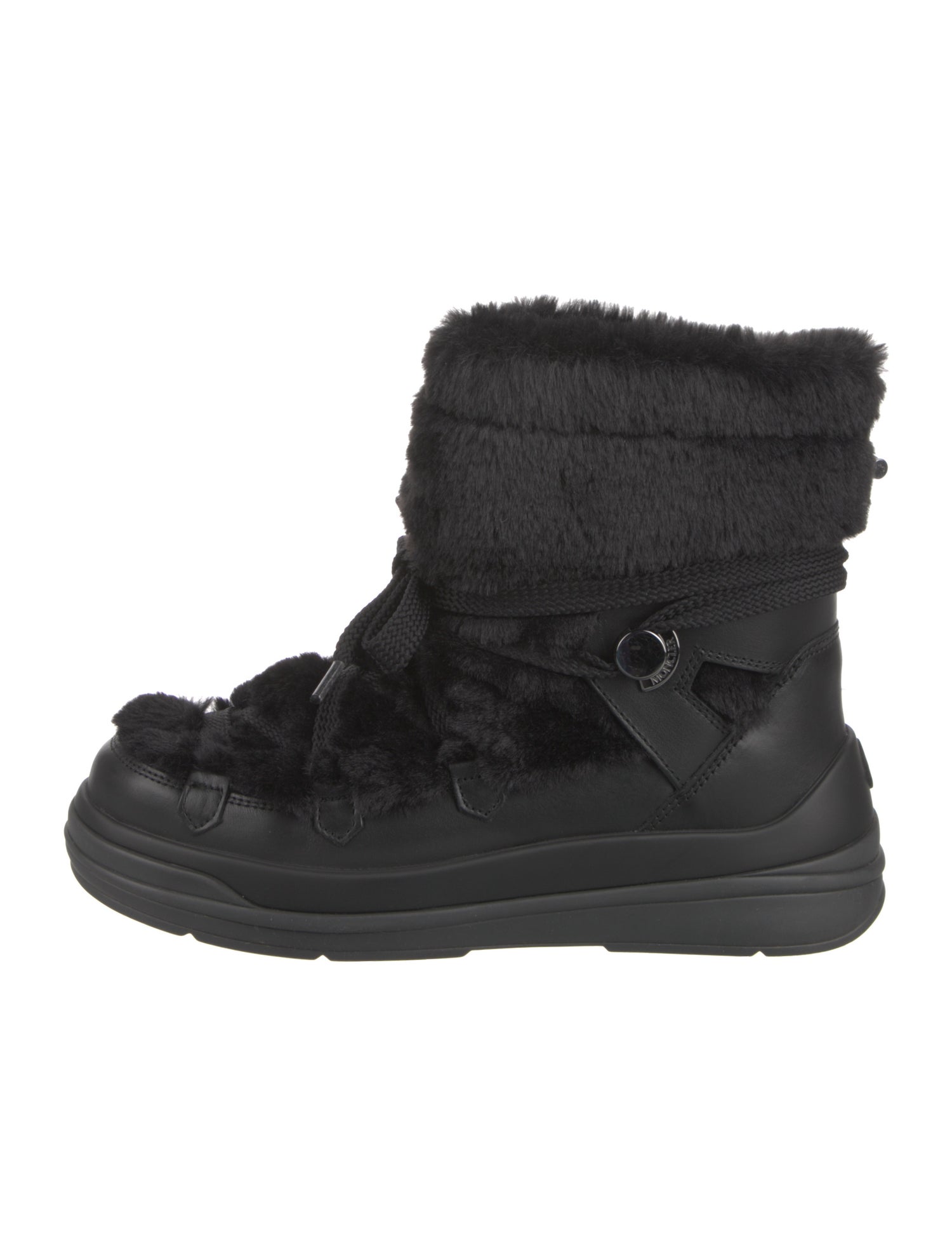 Moncler Leather Combat Boots