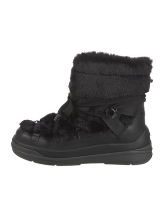 Moncler Leather Combat Boots