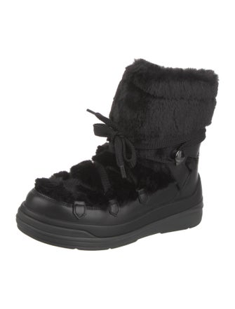 Moncler Leather Combat Boots