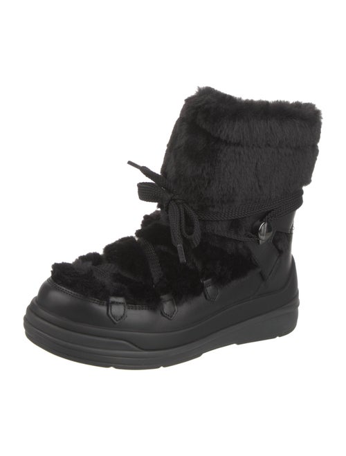 Moncler Leather Combat Boots