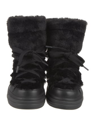 Moncler Leather Combat Boots