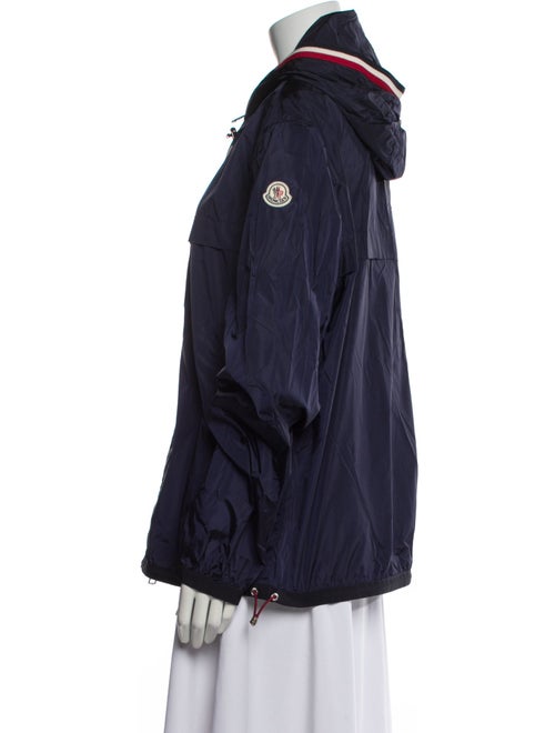 Moncler Nylon Colorblock Pattern Bomber Jacket