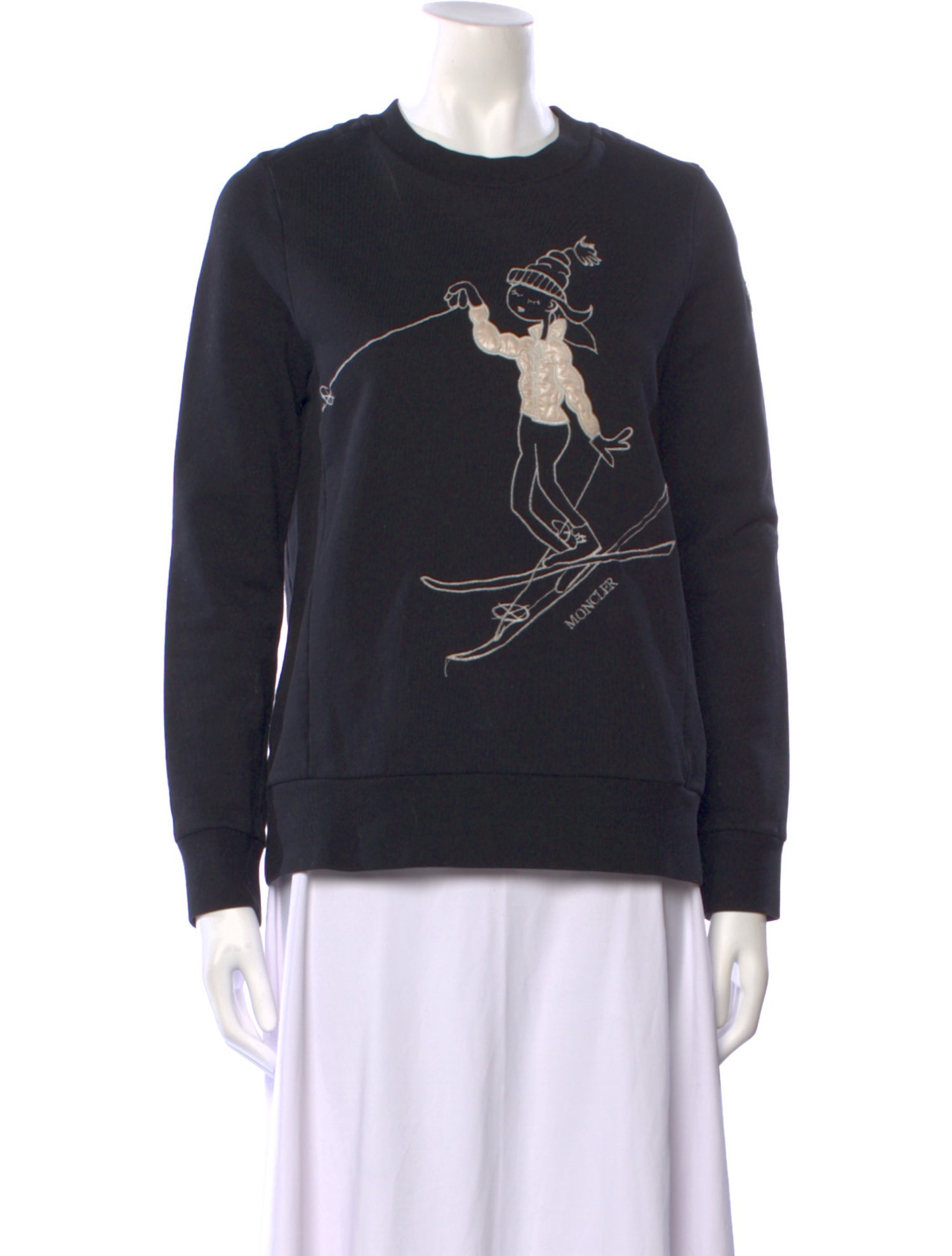 Moncler Graphic Print Crew Neck Sweatshirt