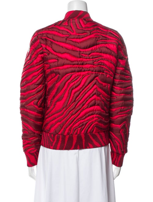 Moncler Silk Striped Bomber Jacket