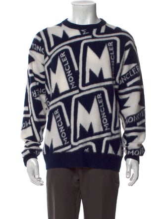 Moncler Virgin Wool Printed Cardigan