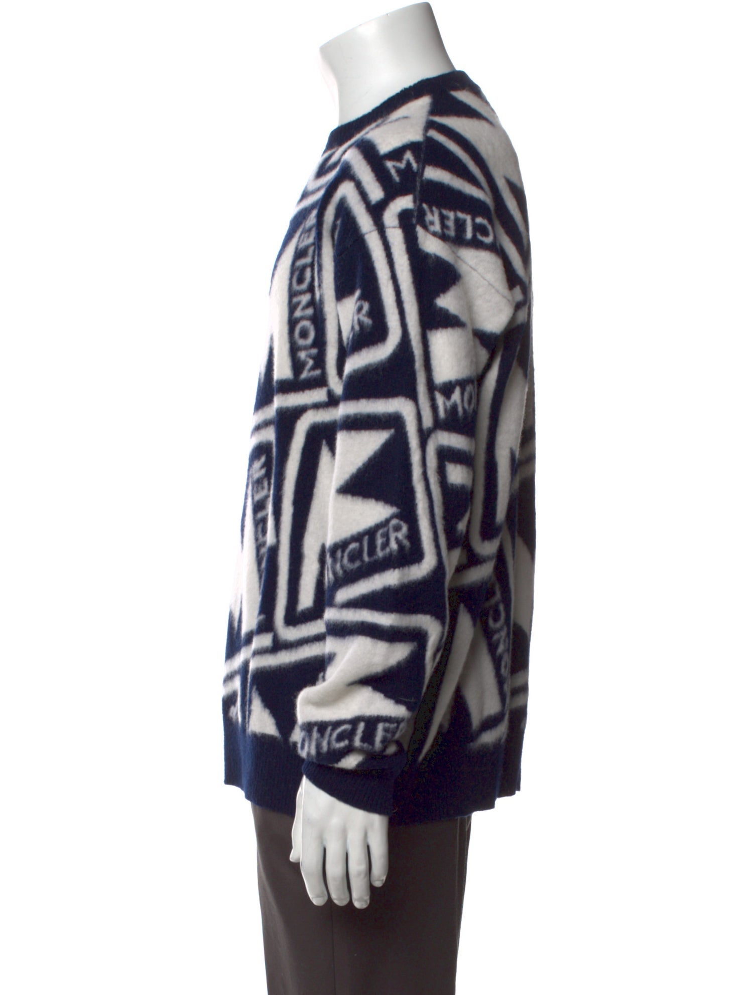 Moncler Virgin Wool Printed Cardigan