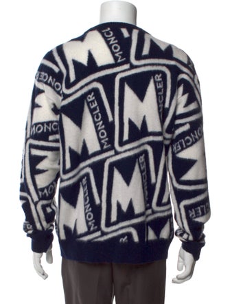 Moncler Virgin Wool Printed Cardigan