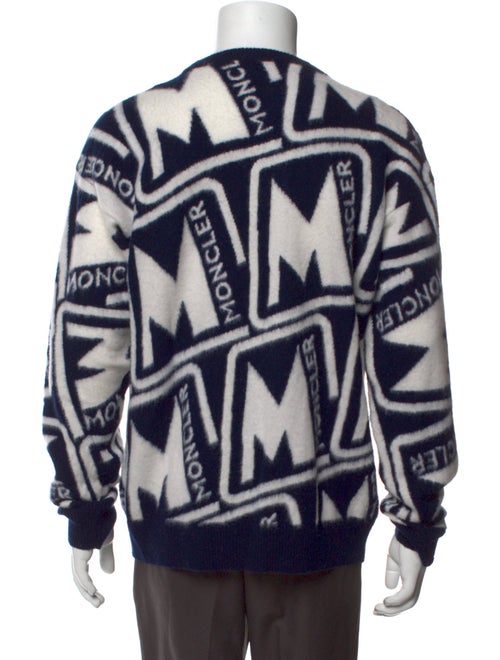 Moncler Virgin Wool Printed Cardigan