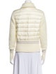 Moncler Nylon Colorblock Pattern Fur Jacket
