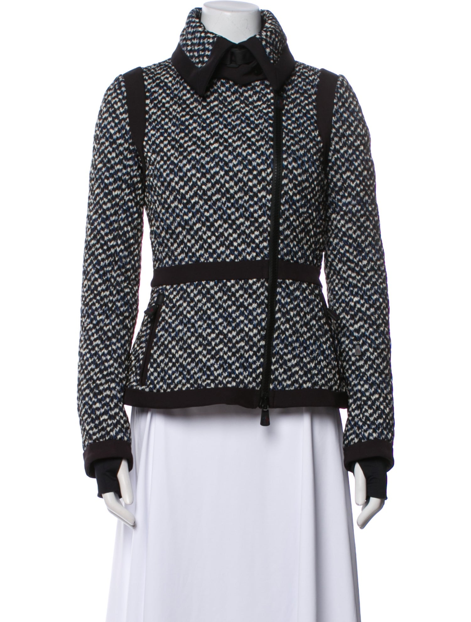 Moncler Tweed Pattern Coat