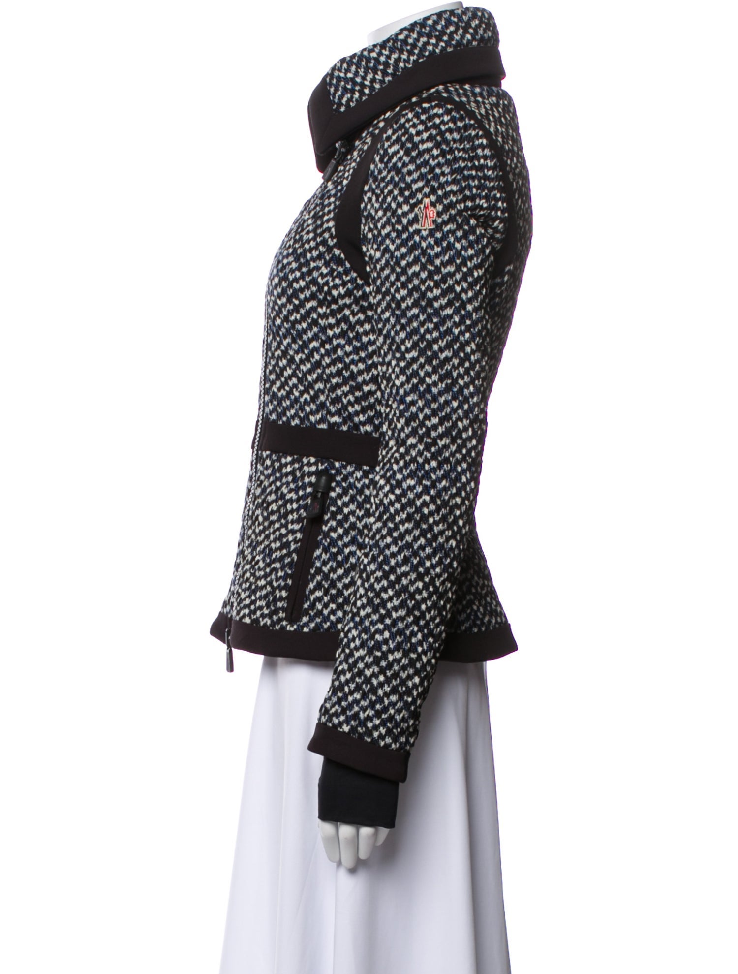 Moncler Tweed Pattern Coat