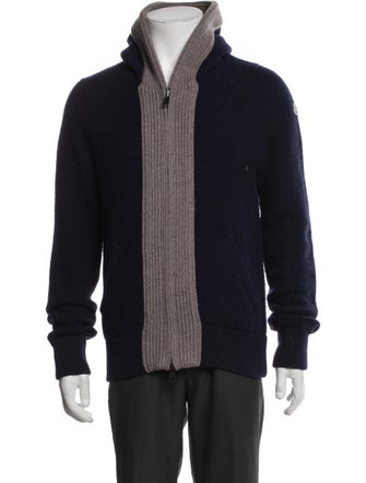 Moncler Wool Open Front Cardigan