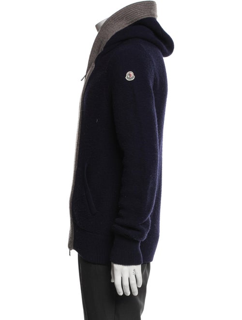 Moncler Wool Open Front Cardigan