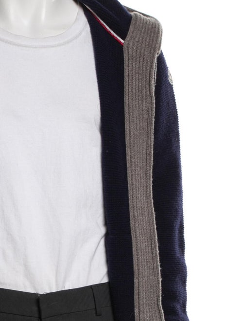 Moncler Wool Open Front Cardigan