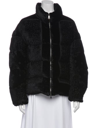Moncler Velvet Faux Fur Jacket