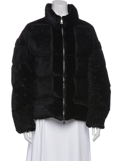 Moncler Velvet Faux Fur Jacket