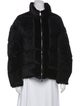 Moncler Velvet Faux Fur Jacket