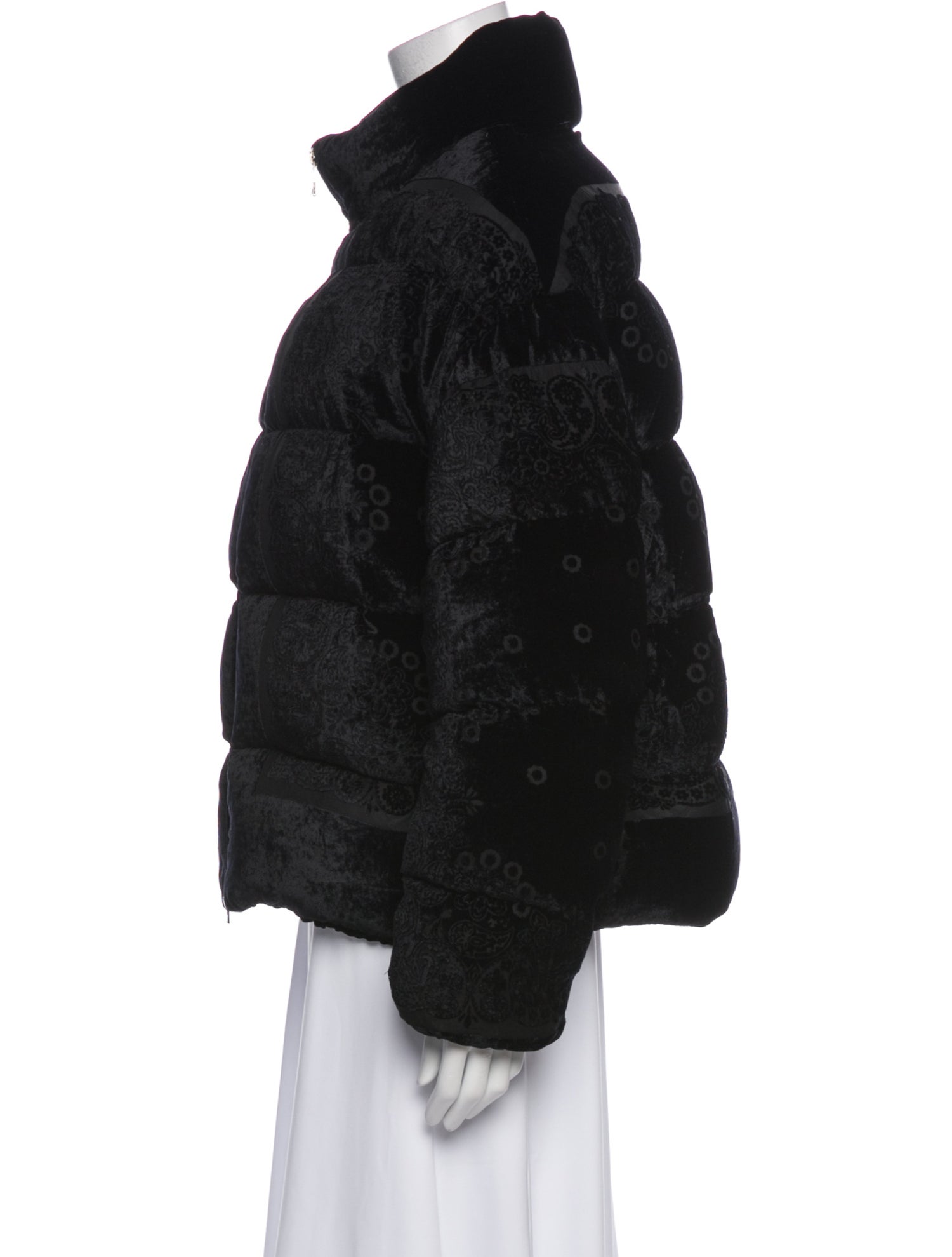 Moncler Velvet Faux Fur Jacket