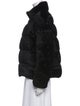 Moncler Velvet Faux Fur Jacket