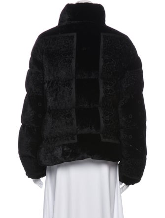Moncler Velvet Faux Fur Jacket