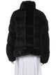 Moncler Velvet Faux Fur Jacket