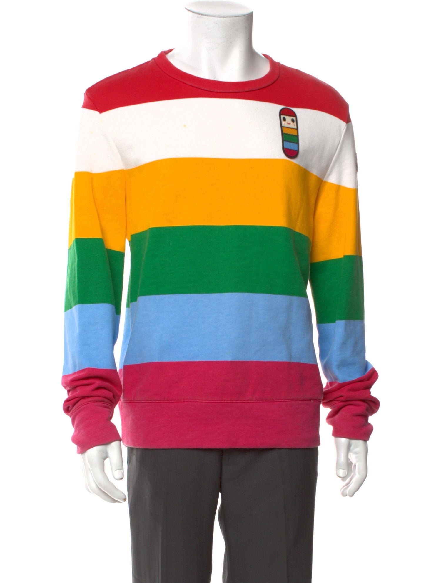 Moncler Striped Crew Neck Sweatshirt