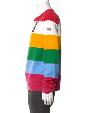 Moncler Striped Crew Neck Sweatshirt