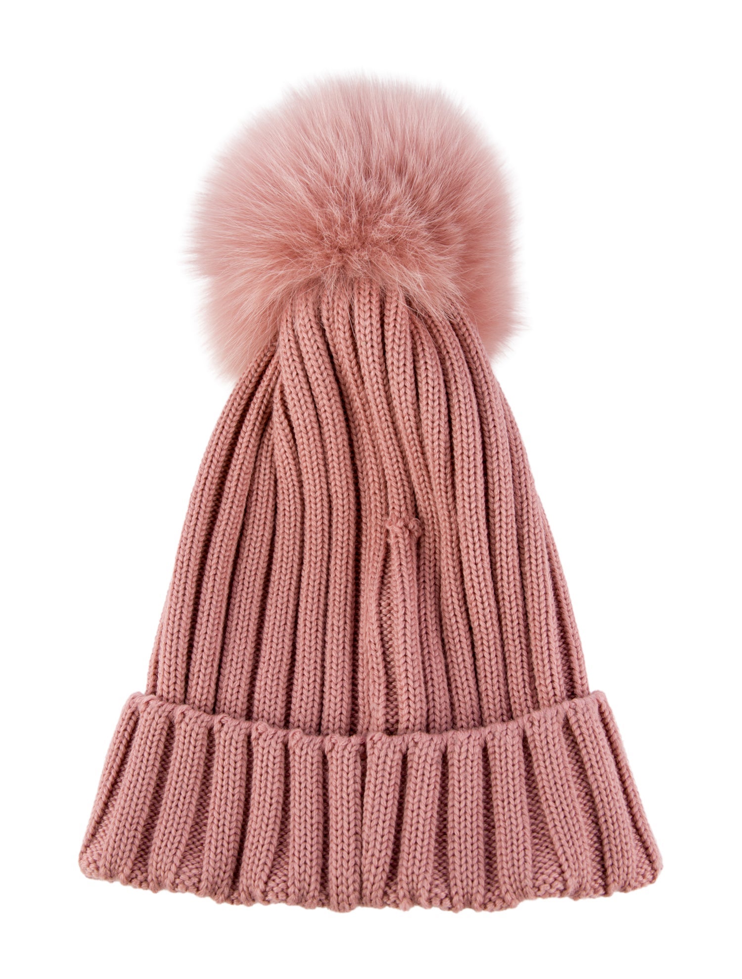 Moncler Organic-Fibers Knitted Fur Trim Beanie