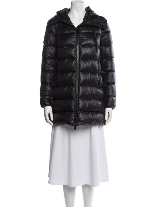 Moncler Nylon Faux Fur Coat