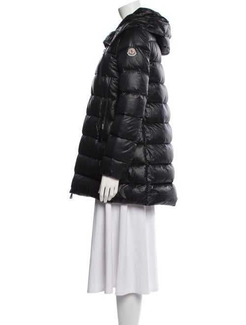 Moncler Nylon Faux Fur Coat