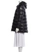 Moncler Nylon Faux Fur Coat
