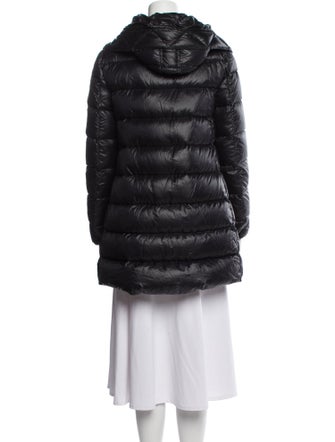 Moncler Nylon Faux Fur Coat