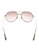 Moncler Aviator Mirrored Sunglasses