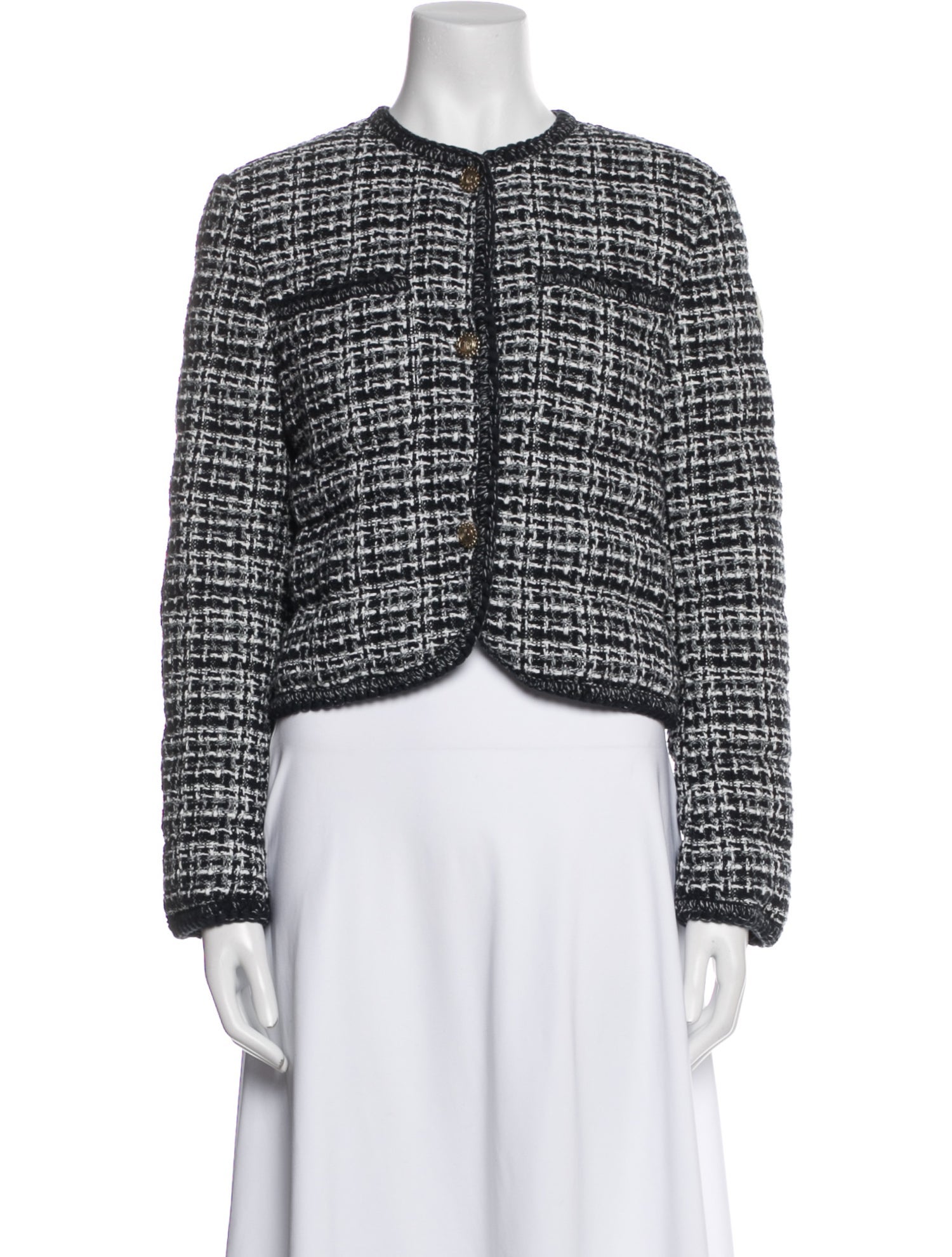 Moncler Tweed Pattern Evening Jacket