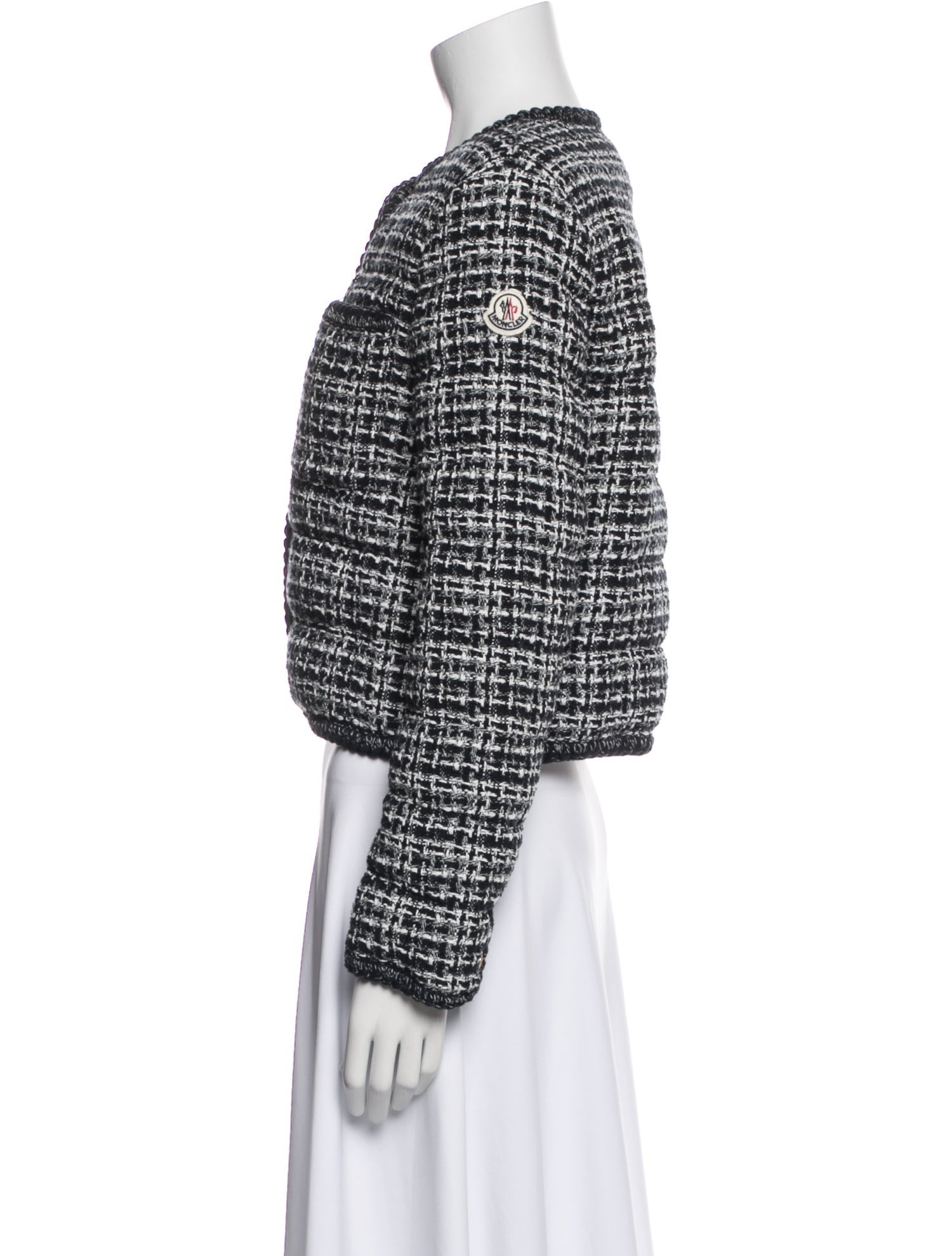 Moncler Tweed Pattern Evening Jacket