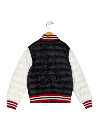 Moncler Boys' Rib Knit Collar Puffer Jacket