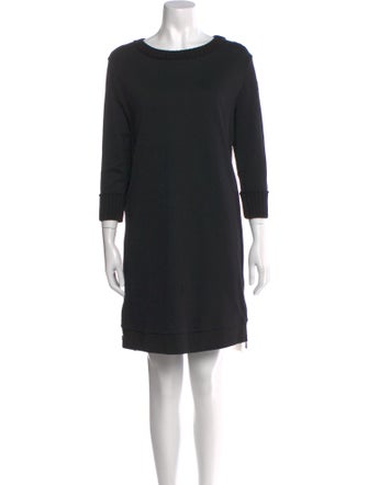 Moncler Bateau Neckline Knee-Length Dress