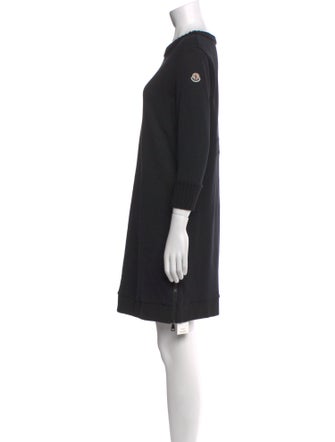 Moncler Bateau Neckline Knee-Length Dress