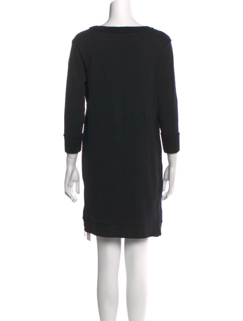 Moncler Bateau Neckline Knee-Length Dress