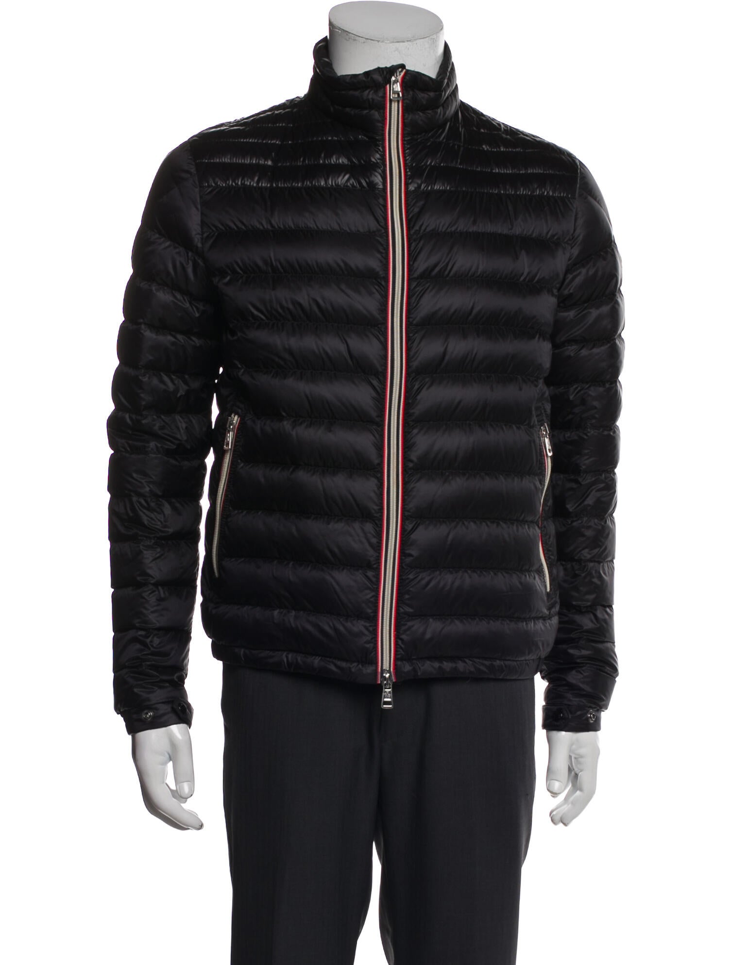 Moncler Striped Puffer Coat