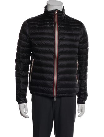 Moncler Striped Puffer Coat