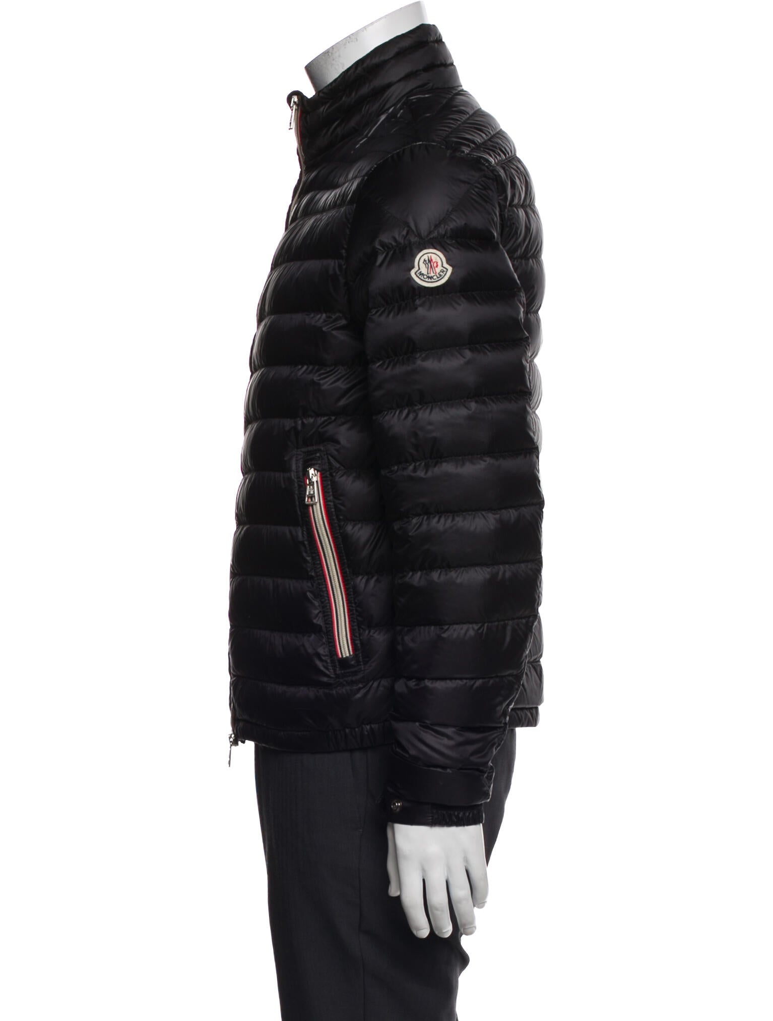 Moncler Striped Puffer Coat