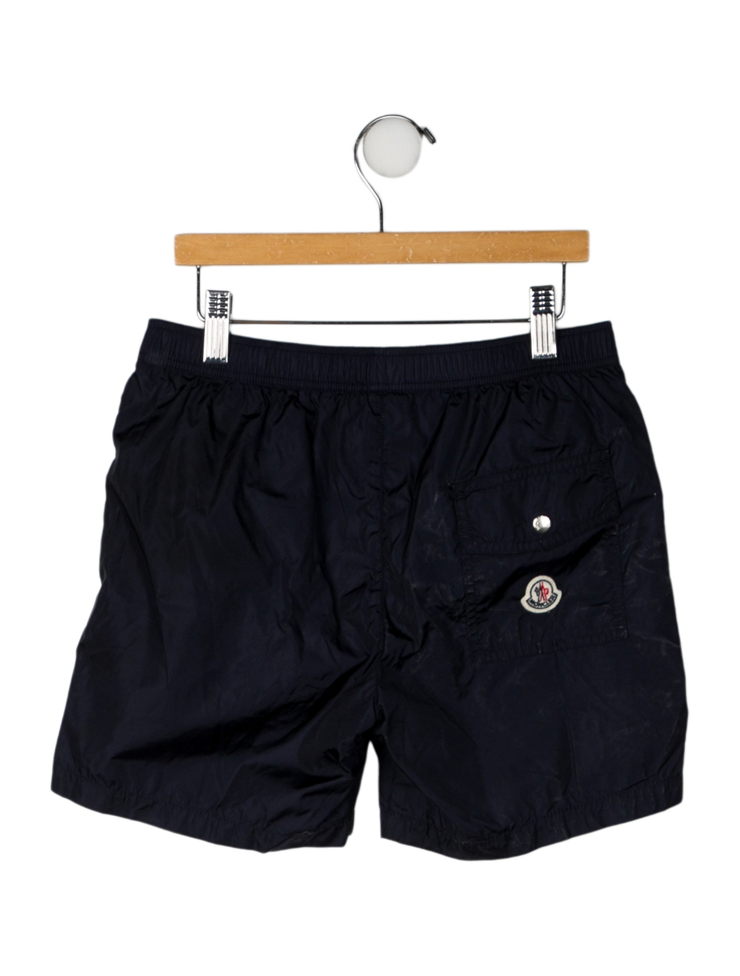 Moncler Logo Trim Solid Shorts