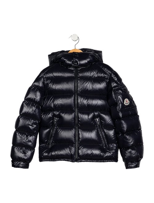 Moncler Boys' Blue Down Coat