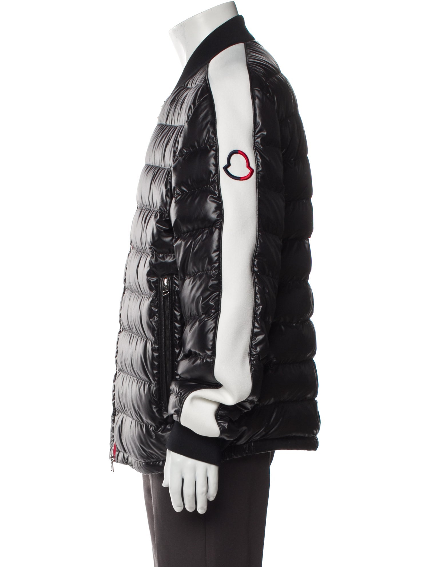 Moncler Striped Puffer Coat