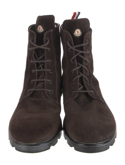 Moncler Suede Lace-Up Boots