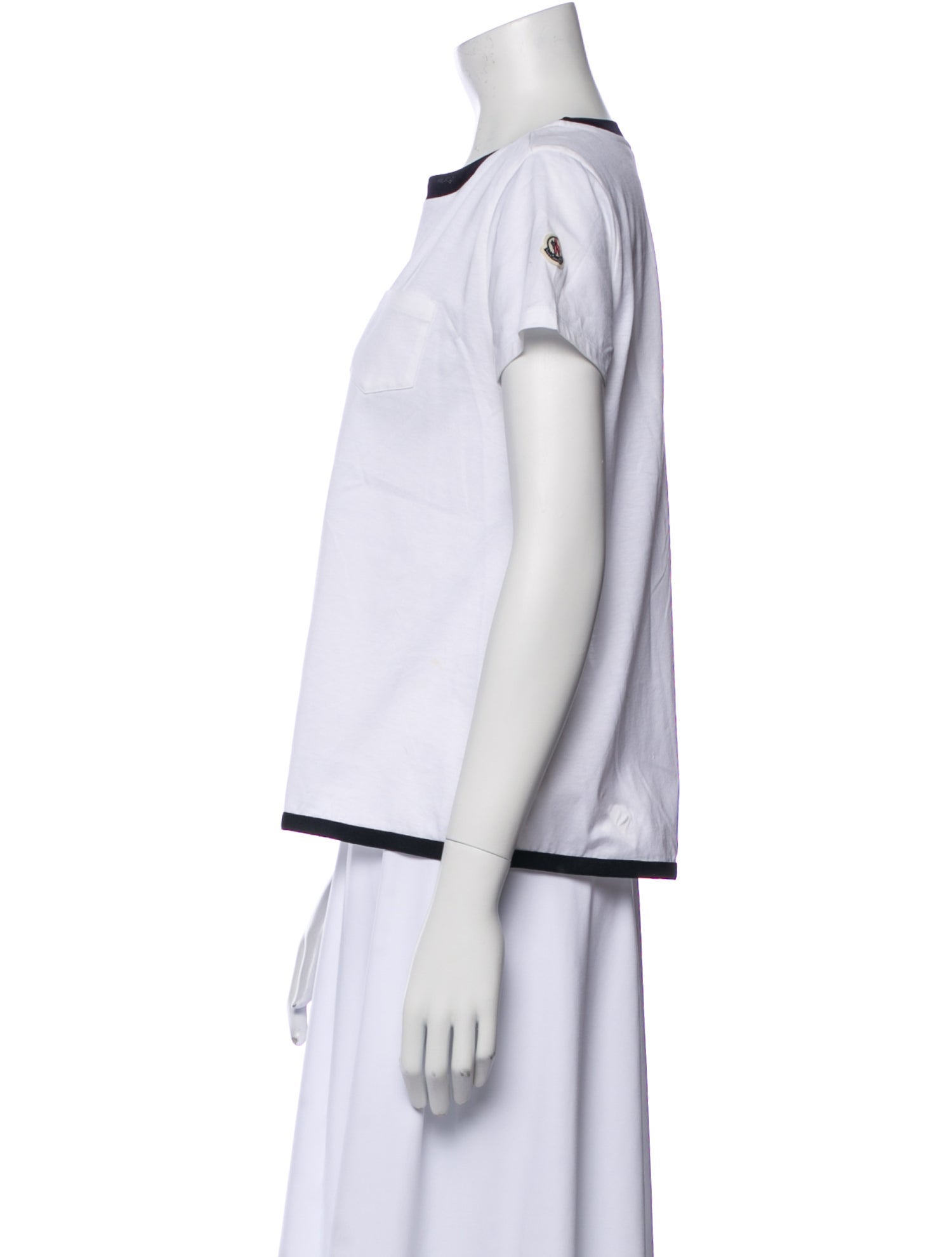 Moncler Scoop Neck Short Sleeve T-Shirt