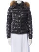 Moncler Nylon Faux Fur Coat