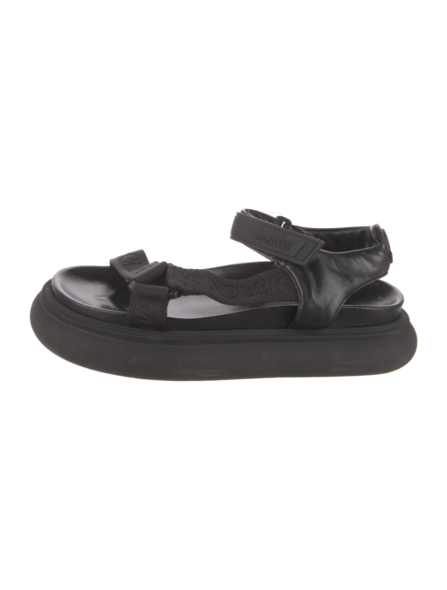 Moncler Leather Slingback Sandals