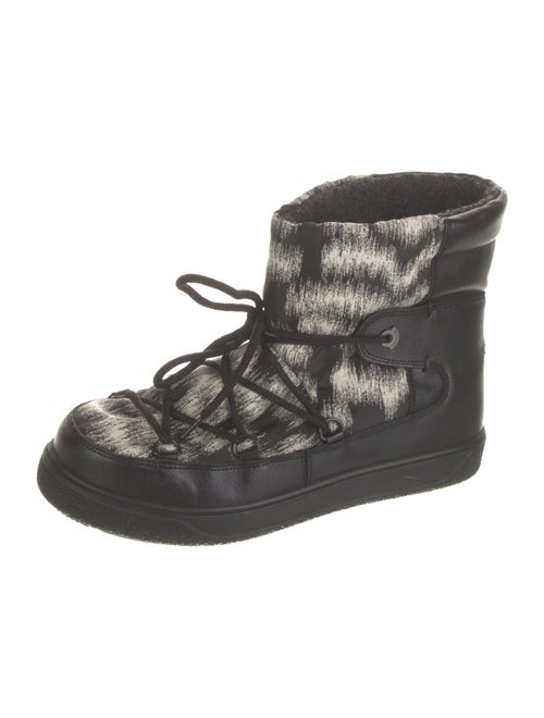 Moncler Leather Printed Snow Boots